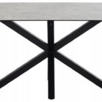 Jedálenský stôl Heaven 160 cm sivý/čierny
