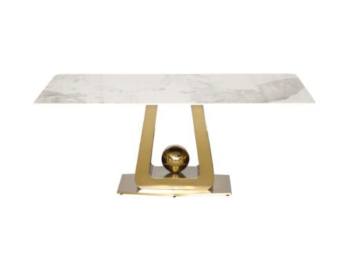 Jedálenský stôl Modig Ball 180 cm zlatá/mramor Jedálenský stôl Modig Ball 180 cm zlatá/mramor