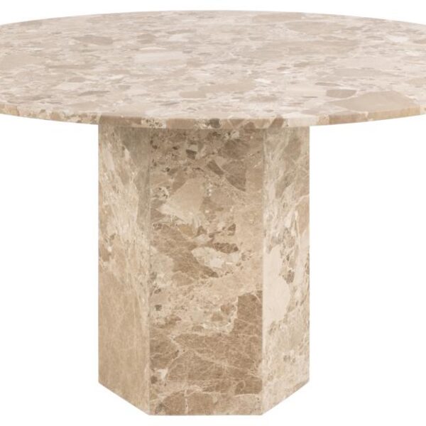 Jedálenský stôl Naxos 130 cm mramor Latte