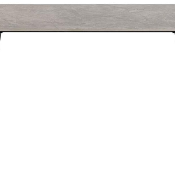 Jedálenský stôl Wicklow 140 cm sivý mramor/čierny