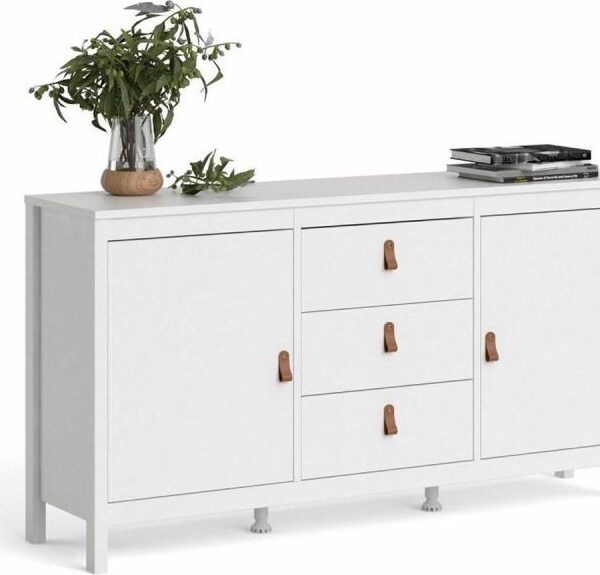 KOMODA DVE ZÁSUVKY 151 cm biela