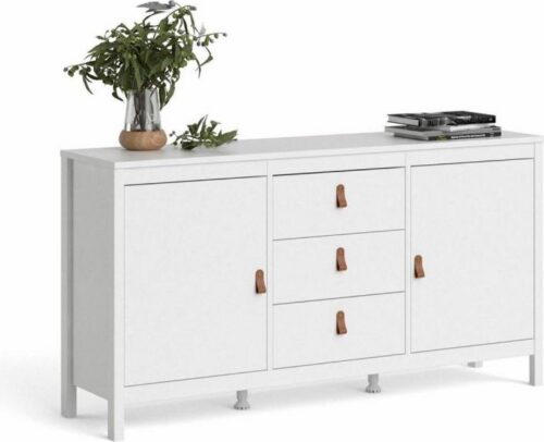 KOMODA DVE ZÁSUVKY 151 cm biela KOMODA DVE ZÁSUVKY 151 cm biela