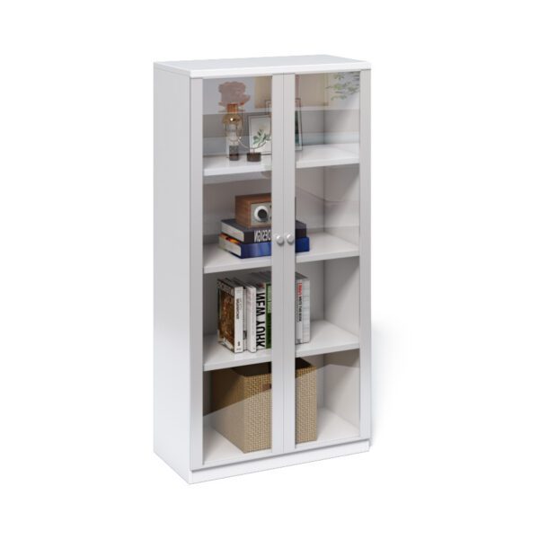 Kancelárska knižnica Houseland Prime Core 01 80 cm biela