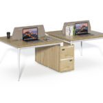 Kancelárska zostava pre 4 osoby Houseland Profit Max 05 2612 dub/biela