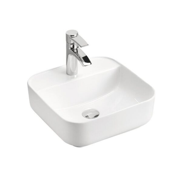 Keramické umývadlo na dosku Magic 39 cm biele