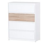 Komoda Benátky 07 80 cm biela/dub sonoma