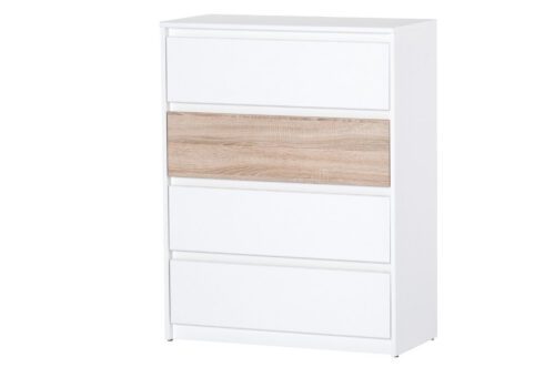 Komoda Benátky 07 80 cm biela/dub sonoma Komoda Benátky 07 80 cm biela/dub sonoma