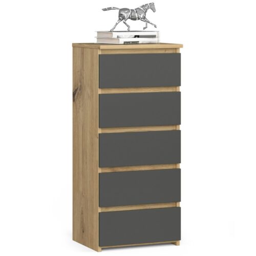 Komoda CL5 40 cm dub artisan/grafitovo šedá Komoda CL5 40 cm dub artisan/grafitovo šedá