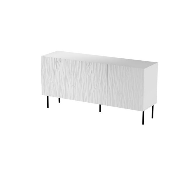 Komoda Jungle 152 cm biela/čierna