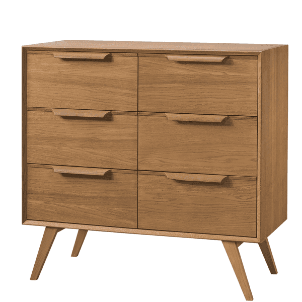 Komoda Leo 13 II 105 cm dub rustikálny karamelový