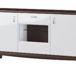 Komoda Massimo 48 165 cm biela/kávová