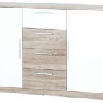 Komoda Milo 05 145 cm dub sonoma/biela