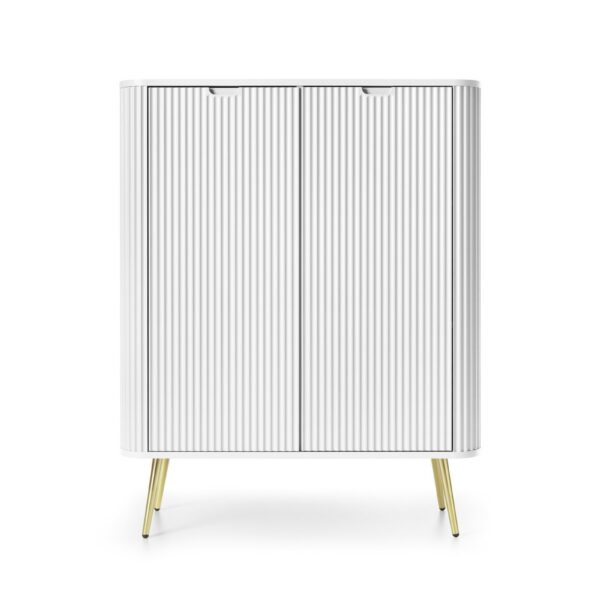 Komoda Zova 103 cm biela/zlatá
