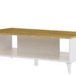 Konferenčný stolík Barris 41 120 cm orech americký/biely