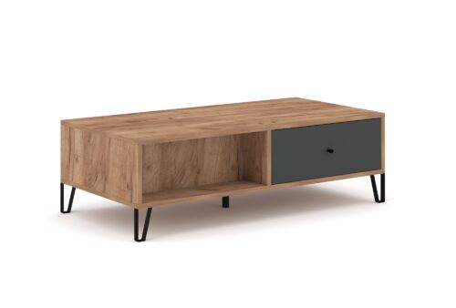 Konferenčný stolík Bilbao 110 cm cm dub remeselný tabak/grafit Konferenčný stolík Bilbao 110 cm cm dub remeselný tabak/grafit