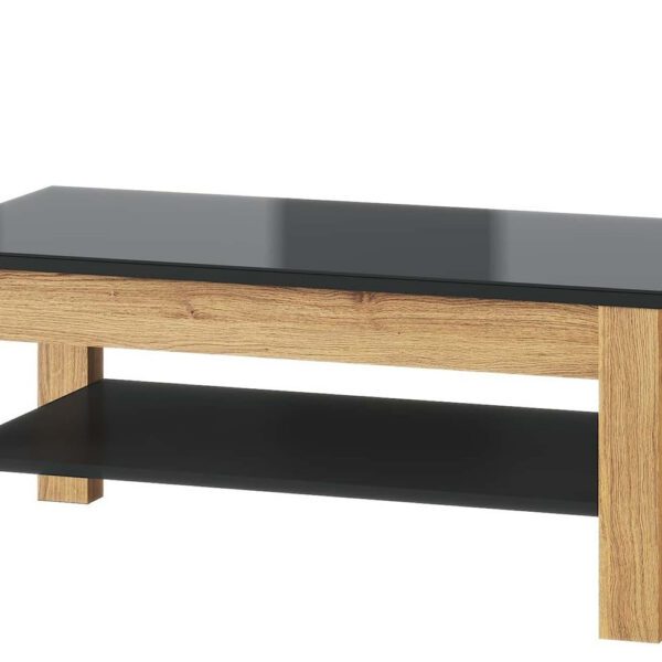 Konferenčný stolík Kama II 41 110 cm dub Camargue/čierny