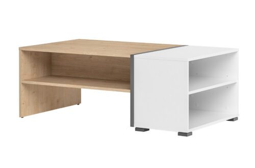 Konferenčný stolík Moet 41 108 cm orech americký Jackson/biely/grafit Konferenčný stolík Moet 41 108 cm orech americký Jackson/biely/grafit