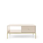 Konferenčný stolík Mono II 104 cm béžová/zlatá