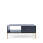Konferenčný stolík Mono II 104 cm modrý/zlatý