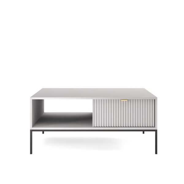 Konferenčný stolík Nova 104 cm sivý/čierny