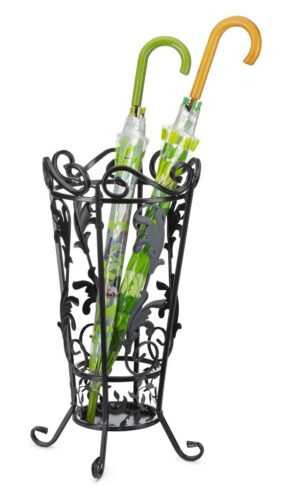 Kovový držiak na dáždniky Art Deco čierny Kovový držiak na dáždniky Art Deco čierny