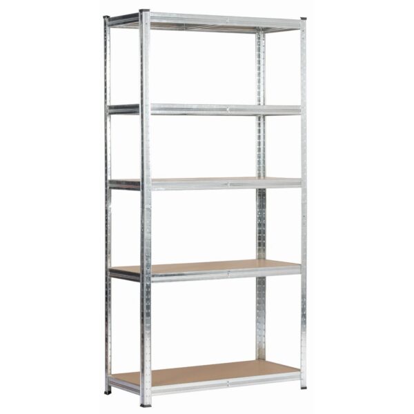 Kovový regál REGMET 90x40x180 cm strieborný