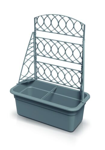 Kvetináč s pergolou Blomas 58 cm sivý Kvetináč s pergolou Blomas 58 cm sivý
