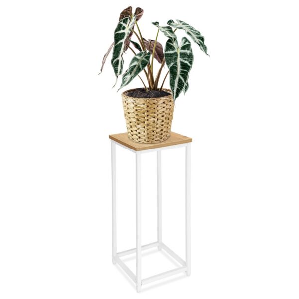 Kvetinový stojan Loft Arben 60 cm biely/dub Craft