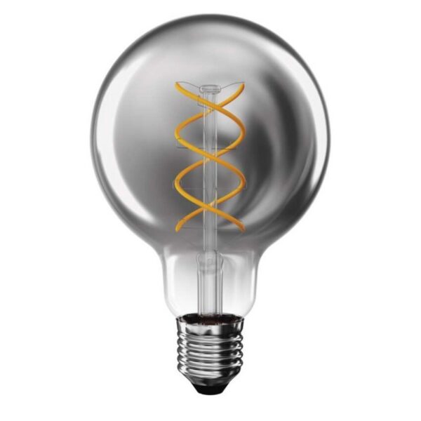 LED žiarovka dekoratívna DYMOVÁ G95 teplá biela