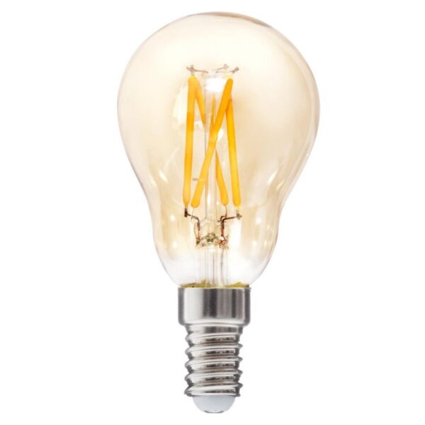 LED žiarovka jantárová rovná 5W E14 teplá biela