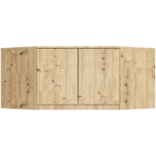 Nadstavec na rohovú šatníkovú skriňu CLP 100 cm dub artisan