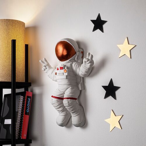 Nástenná dekorácia Astronaut 3 biela/oranžová Nástenná dekorácia Astronaut 3 biela/oranžová