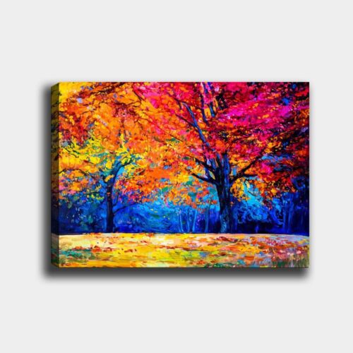 Obraz JESENNÉ STROMY 70x100 cm viacfarebný Obraz JESENNÉ STROMY 70x100 cm viacfarebný