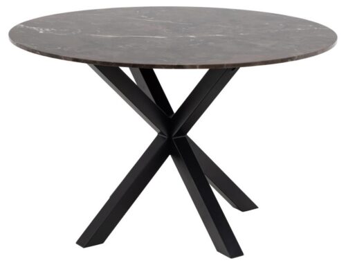 Okrúhly jedálenský stôl Heaven 120 cm hnedý mramor Okrúhly jedálenský stôl Heaven 120 cm hnedý mramor