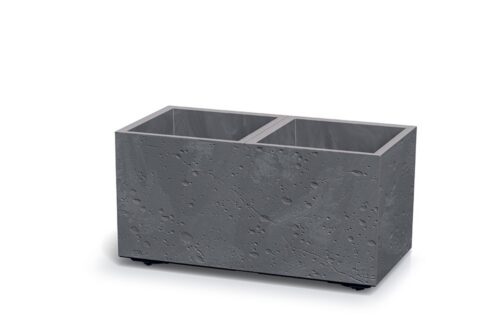 Plastový květináč SIERRAS BETON EFFECT marengo Plastový květináč SIERRAS BETON EFFECT marengo