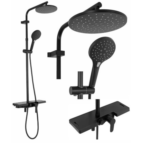 Sprchový set Rea Santos čierny Sprchový set Rea Santos čierny