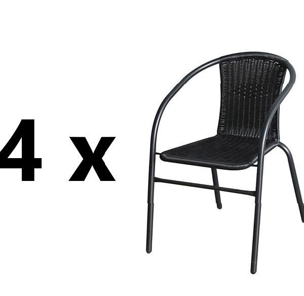 4 ks BISTRO záhradná stolička