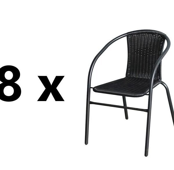8 ks BISTRO záhradná stolička