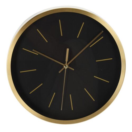 Nástenné hodiny GOLACK 25 cm čierne/zlaté Nástenné hodiny GOLACK 25 cm čierne/zlaté