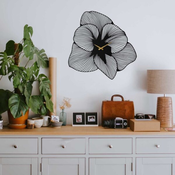 Nástenné kovové hodiny Azalea APS039 70 čierne