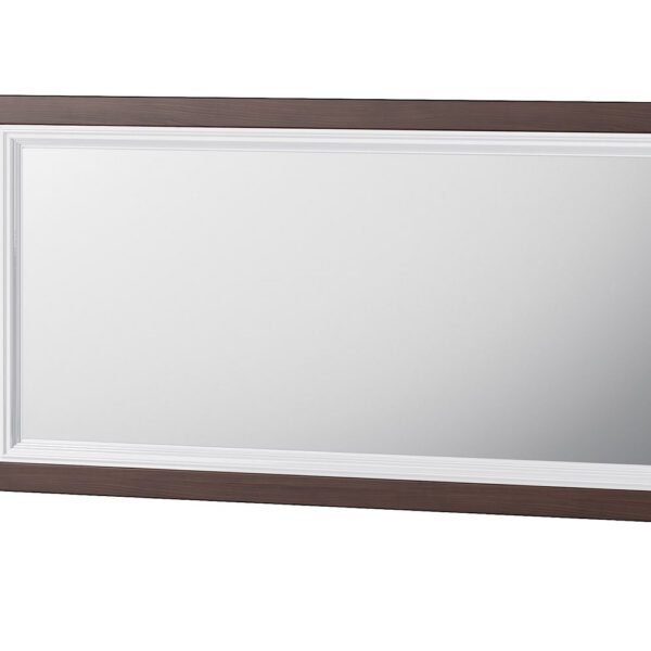 Nástenné zrkadlo Massimo 80 135 cm biele/mocca