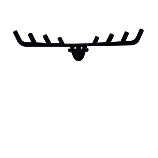 Nástenný kovový vešiak Antler 66 cm čierny