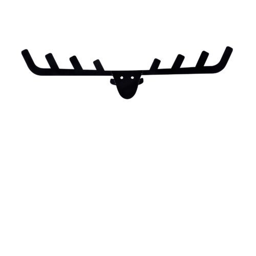 Nástenný kovový vešiak Antler 66 cm čierny Nástenný kovový vešiak Antler 66 cm čierny