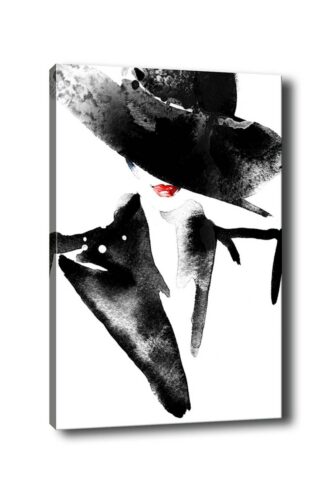 Obraz na plátne Dáma v čiernom 50x70 cm Obraz na plátne Dáma v čiernom 50x70 cm