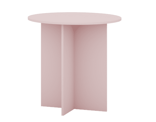 Odkladací stolík Phoebe 02 65 cm ružový Odkladací stolík Phoebe 02 65 cm ružový