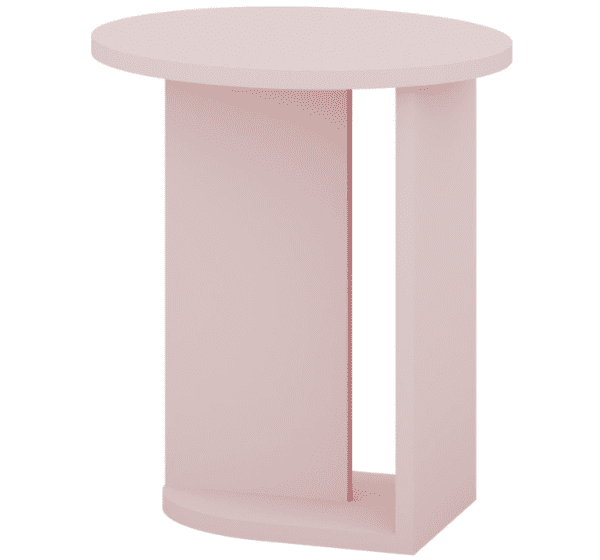Odkladací stolík Phoebe 03 48 cm ružový
