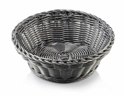 Okrúhly košík na pečivo SINO 20x7 cm sivý Okrúhly košík na pečivo SINO 20x7 cm sivý