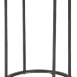 Okrúhly odkladací stolík Rena dub prírodný/čierny