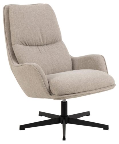 Otočné kreslo Bosley relaxačné béžové/čierne II Otočné kreslo Bosley relaxačné béžové/čierne II