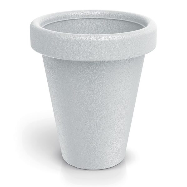 Plastový kvetináč ORIGINAL 39 cm biely matný